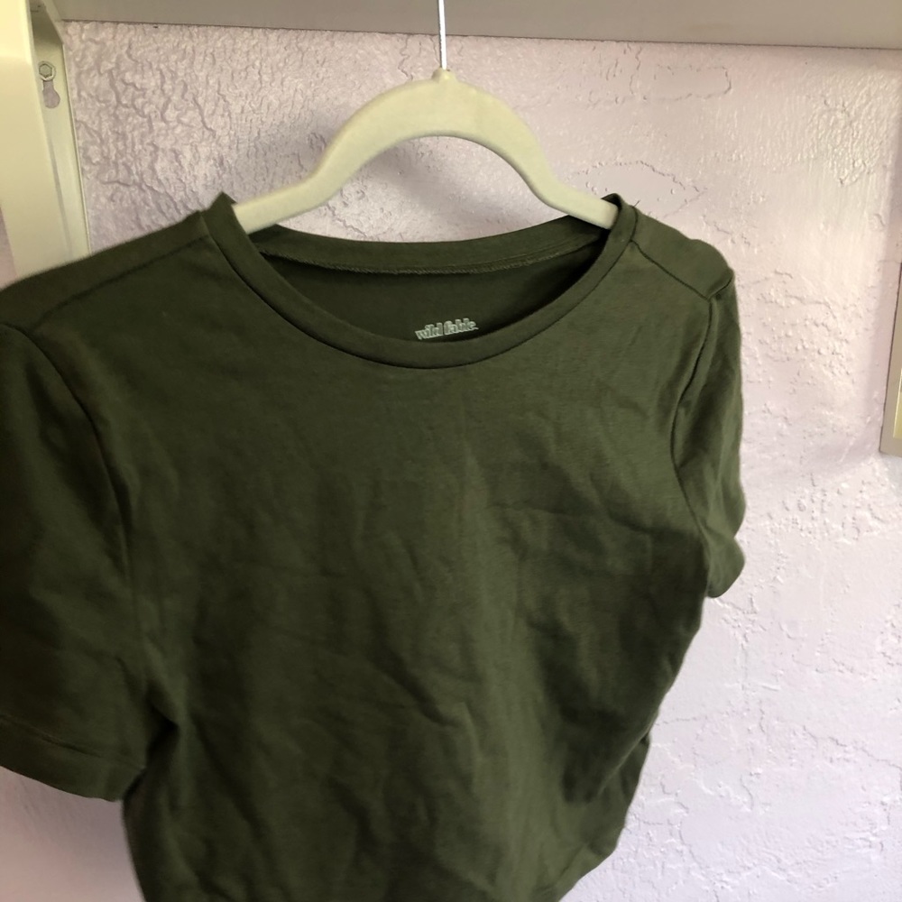 Hunter Green Wild Fable Crop Top